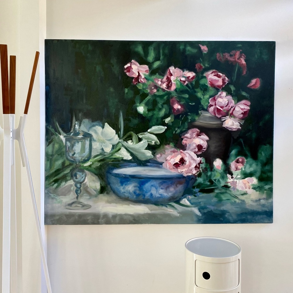 Wall decor. Large oil painting on canvas. 60x48 inch